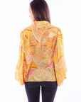 Extreme Balloon Sleeeve Paisley Top - HC903