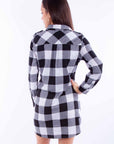 Buffalo Check Shirt-dress - HC907