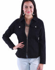 Zip Front Denim Jacket - HC913