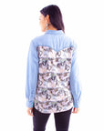 Horse Print Denim Top - HC915