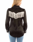 Solid Blouse With Piping/fringe - HC922