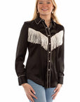 Solid Blouse With Piping/fringe - HC922