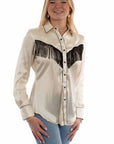 Solid Blouse With Piping/fringe - HC922