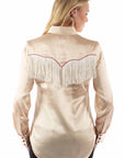 Solid Blouse With Piping/fringe - HC922