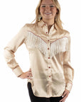 Solid Blouse With Piping/fringe - HC922