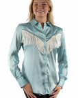 Solid Blouse With Piping/fringe - HC922