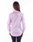 Vintage Y/d Check Top W/embroidery - HC924