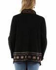 Waterfall Front Emb. Sweater - HC940