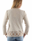 Waterfall Front Emb. Sweater - HC940