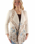 Waterfall Front Emb. Sweater - HC940