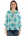 V-neck W/tassel Blouse - HC950
