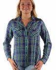 Plaid Shirt W/denim Yokes - HC952