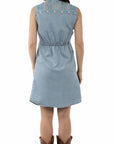S/l Emb. Button Front Dress - HC955