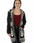 Hooded Open Front Duster Cardigan - HC970