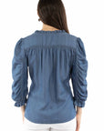 Button Front Blouse - HC974