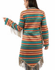 Fringed Serape Duster Lined - HC996