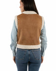 Emb. Faux Sherpa Vest - HC998