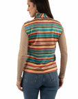 Serape Lined Vest W/whipstitch - HC999