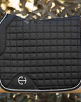 Satin Classic Dressage Saddle Pad - Ebony