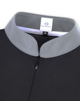 Roxana - Black & Luxe Gray Long Sleeve Riding Shirt