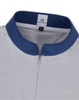 Roxana - French Gray & Cadet Blue Long Sleeve Riding Shirt
