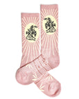 Fringe Bucking Dusty Pink Performance Socks