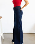 The Loretta Trouser Jean in Dark Wash