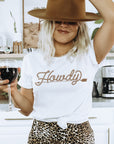Howdy T-Shirt Bourbon Cowgirl
