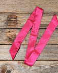 Hot Pink Western Skinny Mini Wild Rag Scarf / Cowgirl Necktie