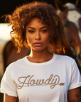 Howdy T-Shirt Bourbon Cowgirl