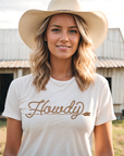 Howdy T-Shirt Bourbon Cowgirl