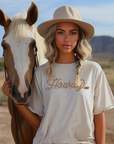Howdy T-Shirt Bourbon Cowgirl