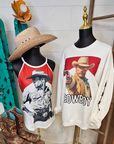 Black White Cowboy Vintage Tank Top