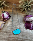 choker turquoise magnesite necklace