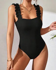 Chic Sleeveless Black Bodysuit