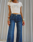 The Rope Bow Top in White