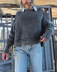 The Riana Oversized Cropped Sweater