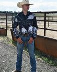 Sepia Cowboy Ranch Long Sleeve Button Up Arena Shirt