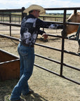 Sepia Cowboy Ranch Long Sleeve Button Up Arena Shirt