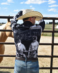 Sepia Cowboy Ranch Long Sleeve Button Up Arena Shirt