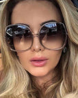Round Large Frame Wild Sunglasses