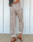 The Carlton Leopard Barrel Jean