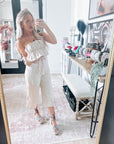 Ruffled Capri Jumpsuit