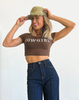 SALE The Cowgirl Mini Tee in Brown