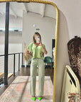 SALE The Myrtle Jean in Sage Green