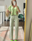 SALE The Myrtle Jean in Sage Green