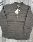 Ariat Men's Dark Green Quilted Shirt Jacket