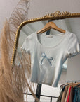 The Rope Bow Top in White