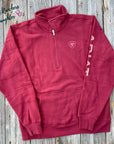 Ariat Women's Burnt Russet Logo 1/2 Zip Sweatshirt