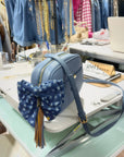 The Denim Daisy Bow Clip